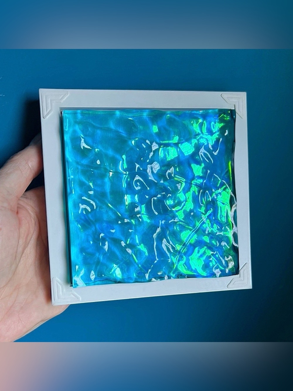 Blue Iridescent Aqua Art - Picture 8 of 9